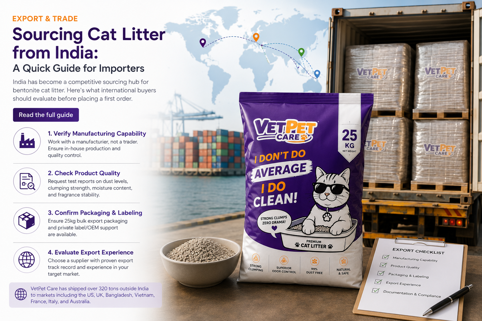 Sourcing cat litter from India guide